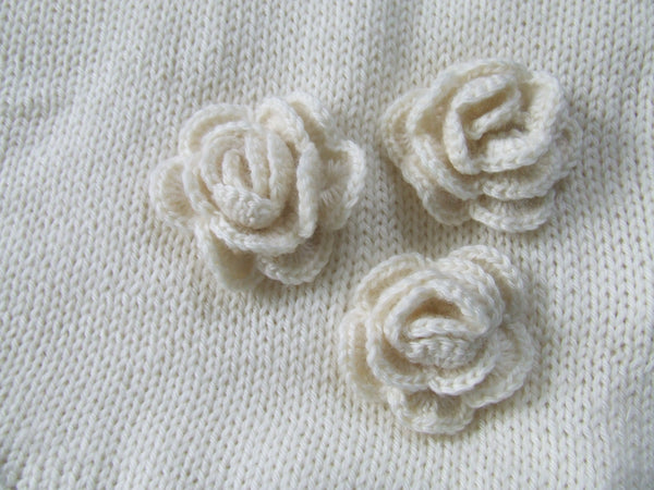 Merino rose blanket (cream)